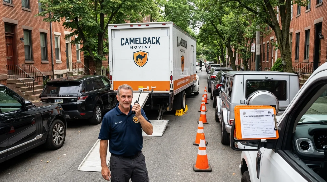 City street loading permit setup in Rosedale, MD