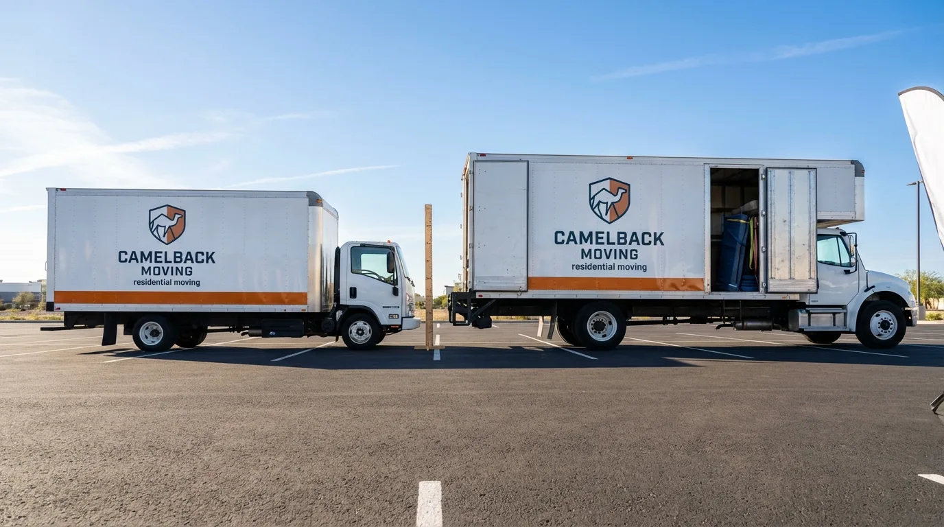 Moving truck size capacity guide in Rosedale